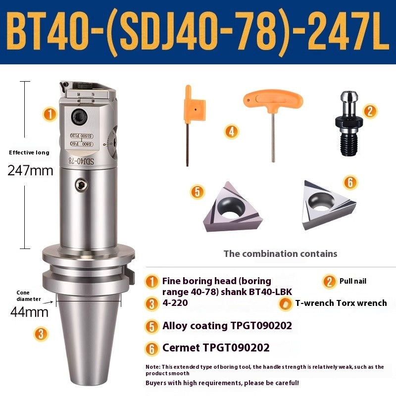 1071-SDJ Fine Boring Tools Fine Boring Heads Adjustable BT40 Fine Boring Tools Set Machining Center Small Bore Fine Boring Tools Shandong Denso Pricision Tools Co.,Ltd.